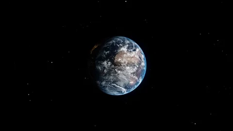 Planet Earth Globe View from Space Universe Vídeo Stock 109180399