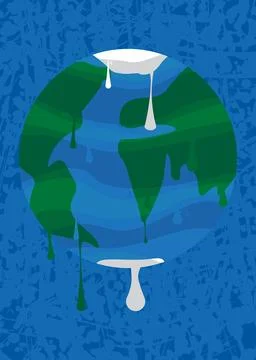 Planet Earth Graffiti. Abstract modern street art decoration illustration p.. Stock Illustration