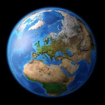 Planet Earth in high resolution Stock Illustration