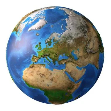 Planet Earth in high resolution Stock Illustration