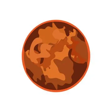 Planet earth icon in isometric 3d style on a white background. Stock Illustration
