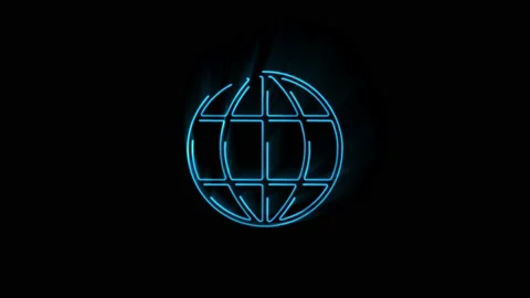 Planet earth icon Sun simple icon. Intensity Setting. 4k Motion graphics Stock Footage 150759766