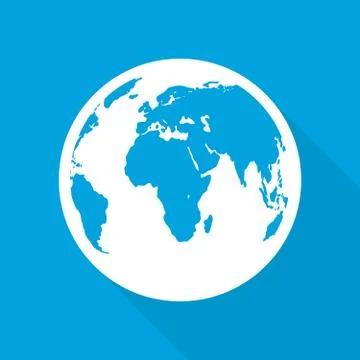 Planet Earth icon. Vector illustration. Stock Illustration