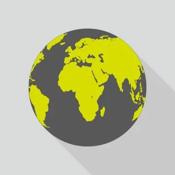 Planet Earth icon. Vector illustration. Stock Illustration