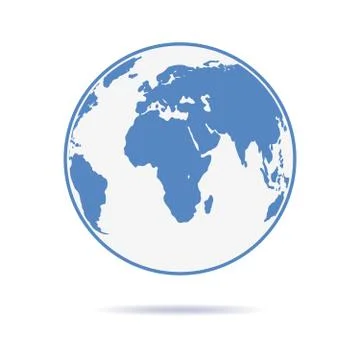 Planet Earth icon. Vector illustration. Stock Illustration