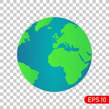 Planet Earth icon. Vector illustration. EPS 10 Stock Illustration