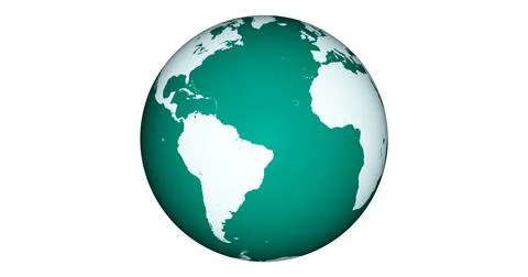 Planet earth isolate on white background. Illustrazione stock
