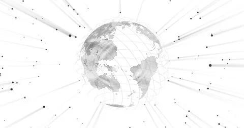 Planet earth isolate on white. Illustrazione stock