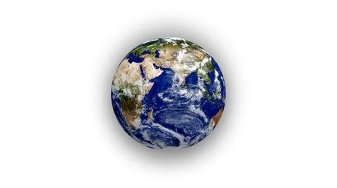 Planet earth isolate on white. Illustrazione stock