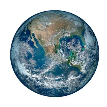Planet Earth. Isolated on white background. 스톡 일러스트