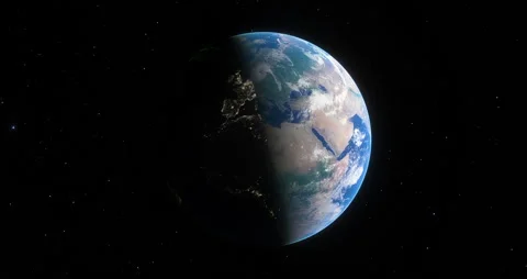 Planet Earth with its rotation movement. Stock Footage 168651388
