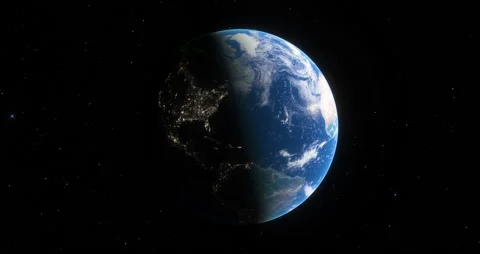 Planet Earth with its rotation movement. Stock Footage 168651464