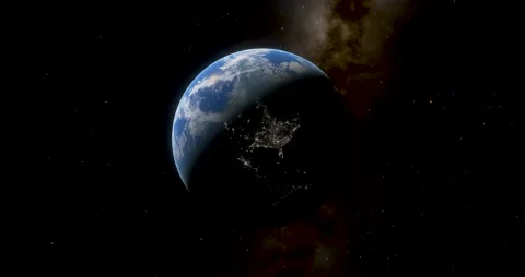 Planet Earth with its rotation movement. Stock Footage 168656390