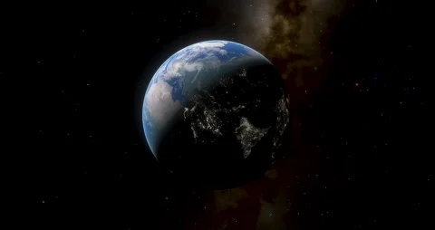 Planet Earth with its rotation movement. Stock Footage 168656540
