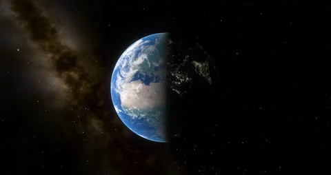 Planet Earth with its rotation movement. Stock Footage 168660541