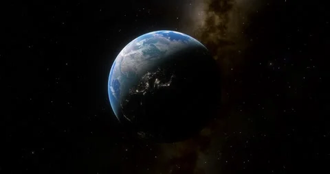 Planet Earth with its rotation movement. Stock Footage 168660864
