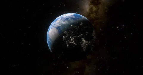 Planet Earth with its rotation movement. Stock Footage 168660865