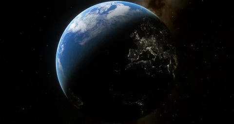 Planet Earth with its rotation movement. Stock Footage 168660956