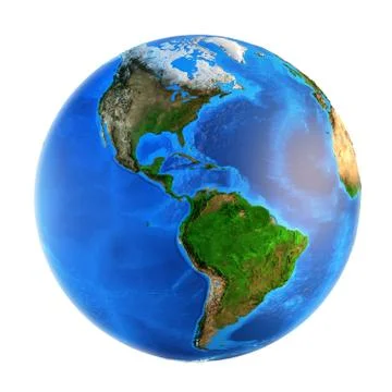 Planet Earth landforms Stock Illustration