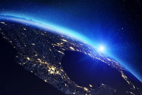 Planet Earth map. 3d rendering イラスト素材