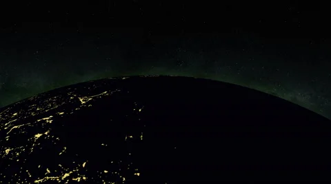 Planet earth at night Stock Footage 63254184