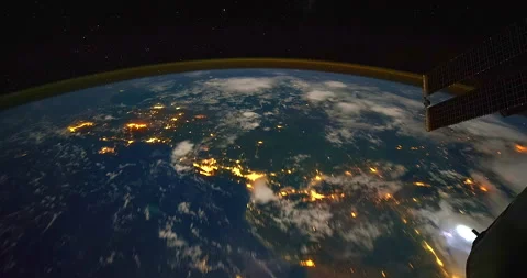 Planet Earth At Night, Time-Lapse Stock Footage 169244854