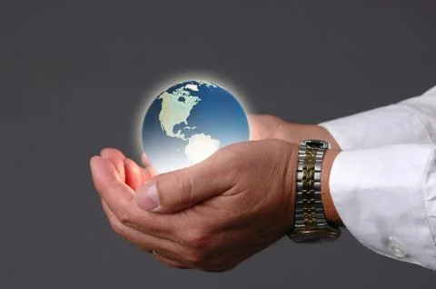 Planet Earth in our Hands Stock Photos