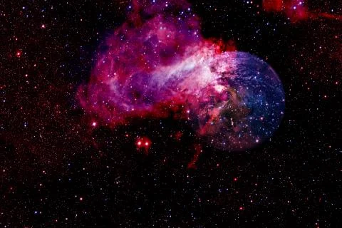 Planet Earth in outer space. Elements of this image furnished by NASA 스톡 사진