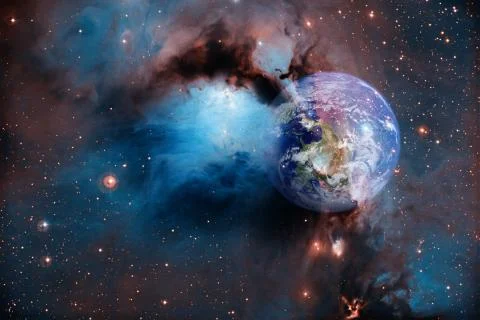 Planet Earth in outer space. Elements of this image furnished by NASA Stock Photos