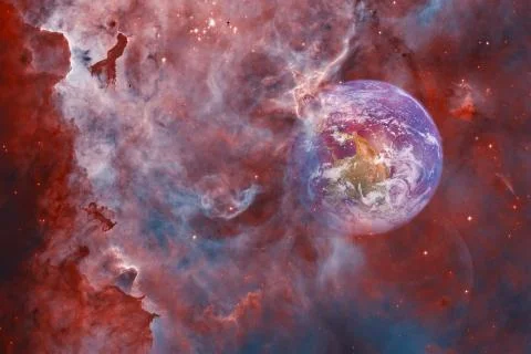 Planet Earth in outer space. Elements of this image furnished by NASA Фото