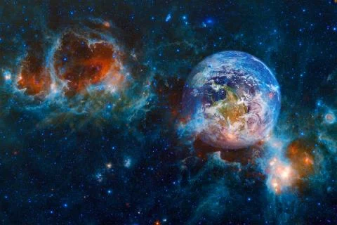 Planet Earth in outer space. Elements of this image furnished by NASA 写真素材