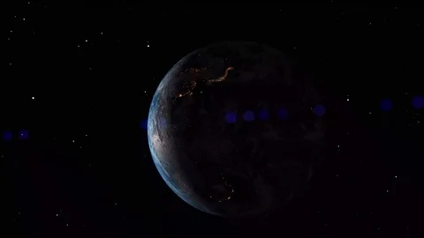 Planet Earth from outer space Stock Footage 121876611