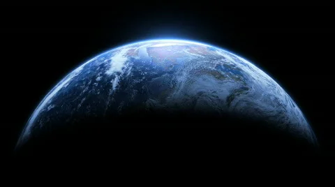 Planet Earth Realistic Full Frame Loop Stock Footage 573770