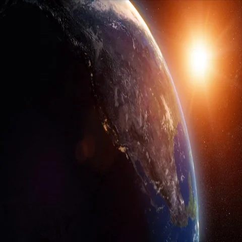 Planet Earth Rotate Stock Footage 69490826