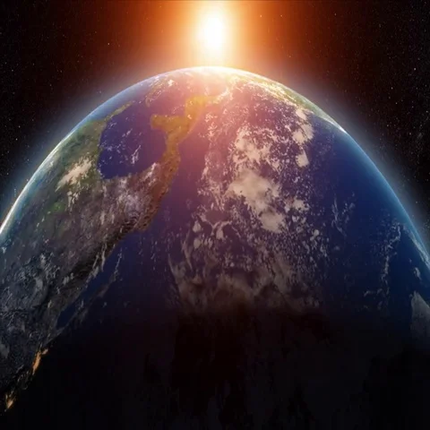 Planet Earth Rotate Stock Footage 69492833