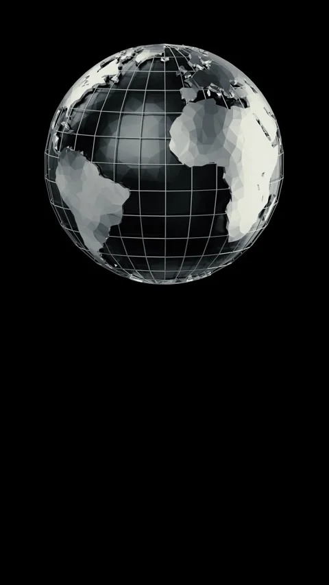 Planet Earth rotates on a black background. 4K smooth looping animation. Stock Footage 334126573