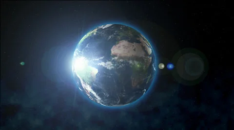 Planet Earth rotates Stock Footage 27762974