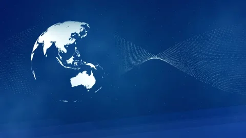 Planet earth rotates, graphics with particles Stock Footage 244522043