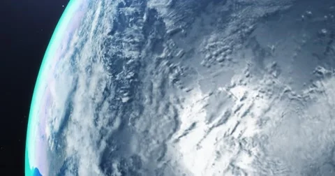 Planet Earth Rotates In Space 3D animation Stock-Footage 159830500