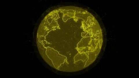 Planet Earth Rotating Animation Future T Stock Video Pond5