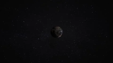Planet Earth rotating floating through s... | Stock Video | Pond5