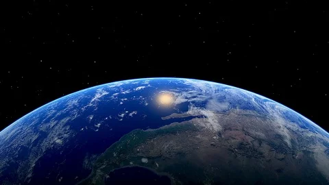Planet Earth rotating Stock Footage 123090033