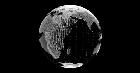 Planet earth rotating loop animation future technology business concept  Stock Footage 78064229