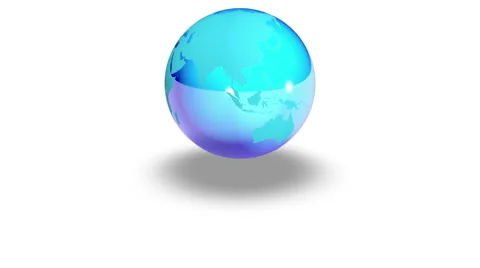 Planet earth Rotation Video stock 58333095