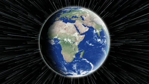 Planet earth rotation in space Stock Footage 171008768