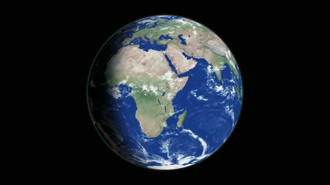 Planet earth rotation in space Stock Footage 171010834