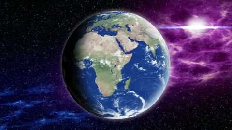 Planet earth rotation in space Stock Footage 171011560