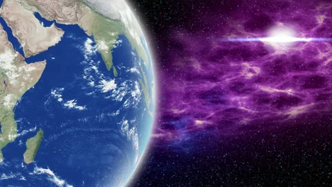 Planet earth rotation in space Stock Footage 171016677