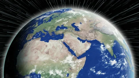Planet earth rotation in space Stock Footage 171018199