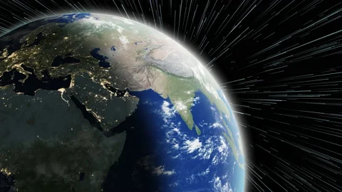 Planet earth rotation in space Stock Footage 171059454